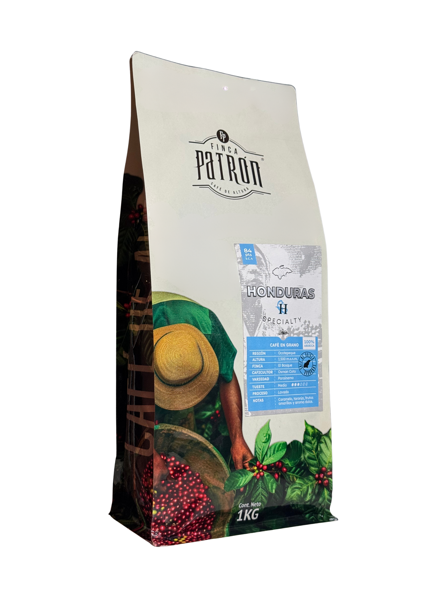 Café en Grano Finca Patrón Honduras - De Especialidad 84 ptos. S.C.A.