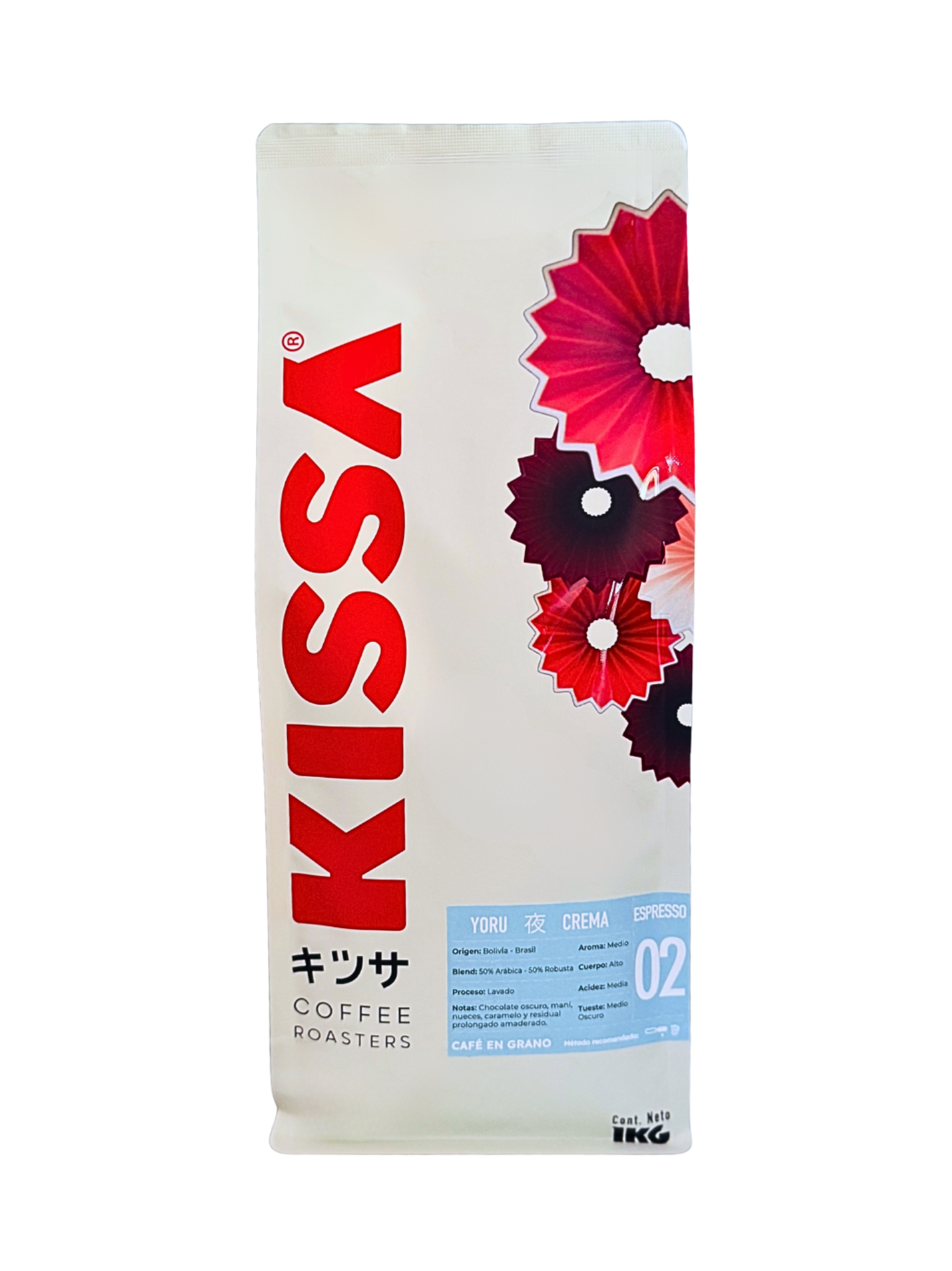 Café en Grano Kissa Yoru Espresso Bolivia Brasil 1Kg