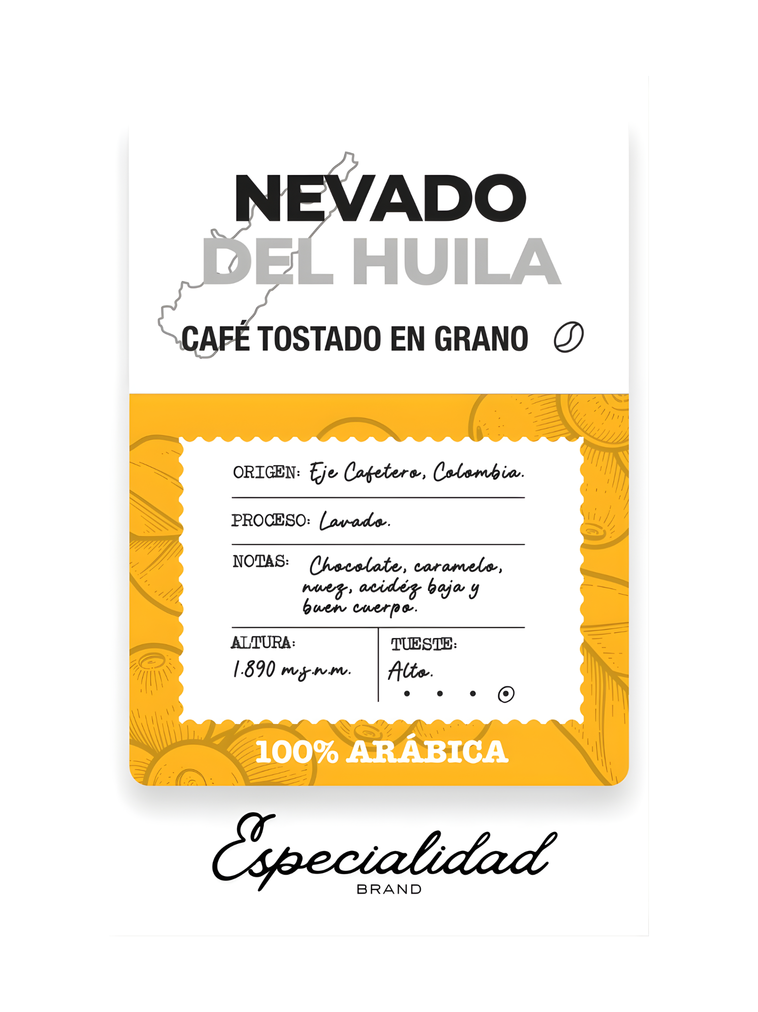 Café en Grano Finca Patrón Nevado del Huila 1kg