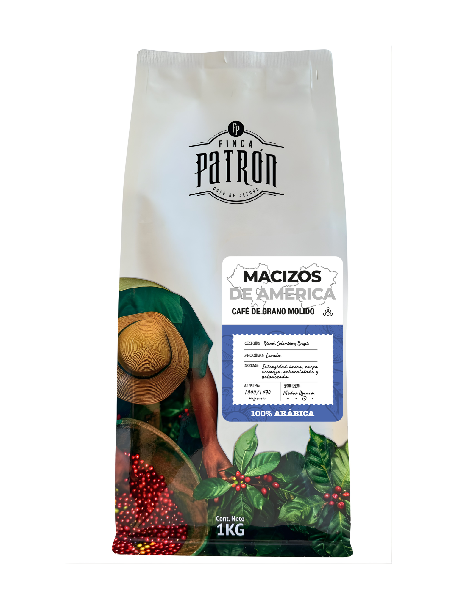 Café Molido Finca Patrón Macizos de América 1kg