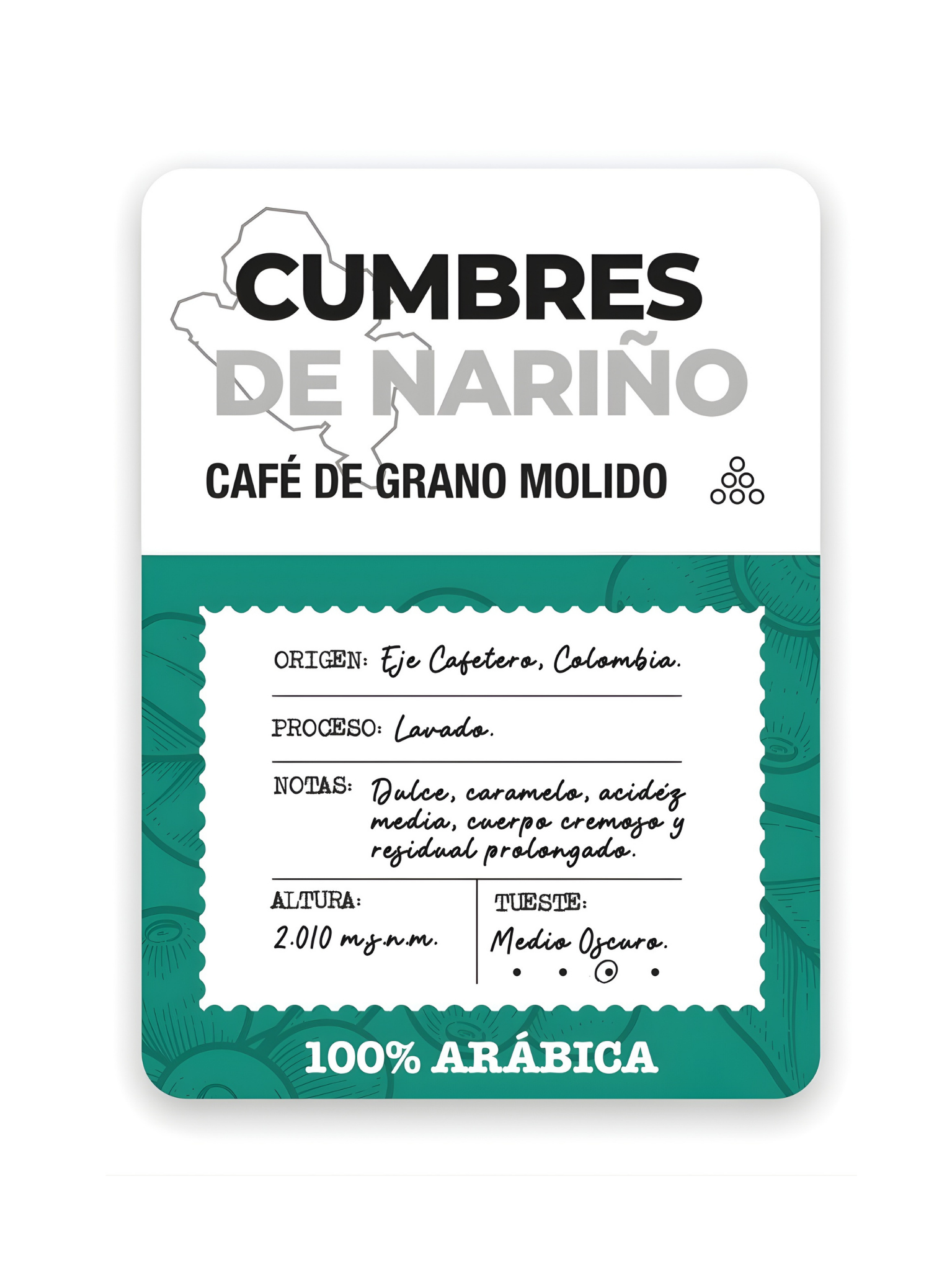 Café Molido Finca Patrón Cumbres de Nariño 250g