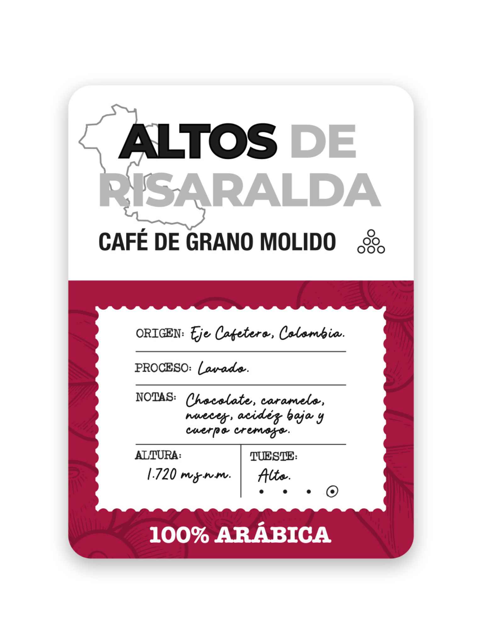 Café Molido Finca Patrón Altos de Risaralda 1kg