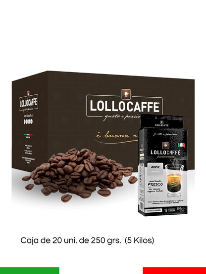 Café Molido Lollo Caffé Nero Crema 250g - Blister x 20 un.