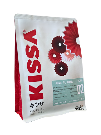 Café Molido Kissa Hikari Blend Guatemala Brasil 250g