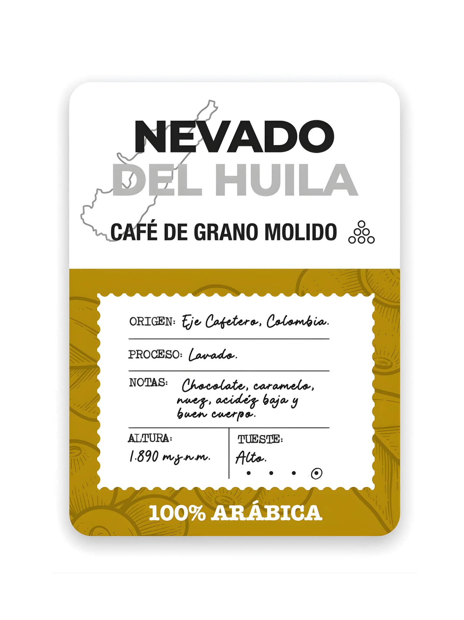 Café Molido Finca Patrón Nevado del Huila 500g