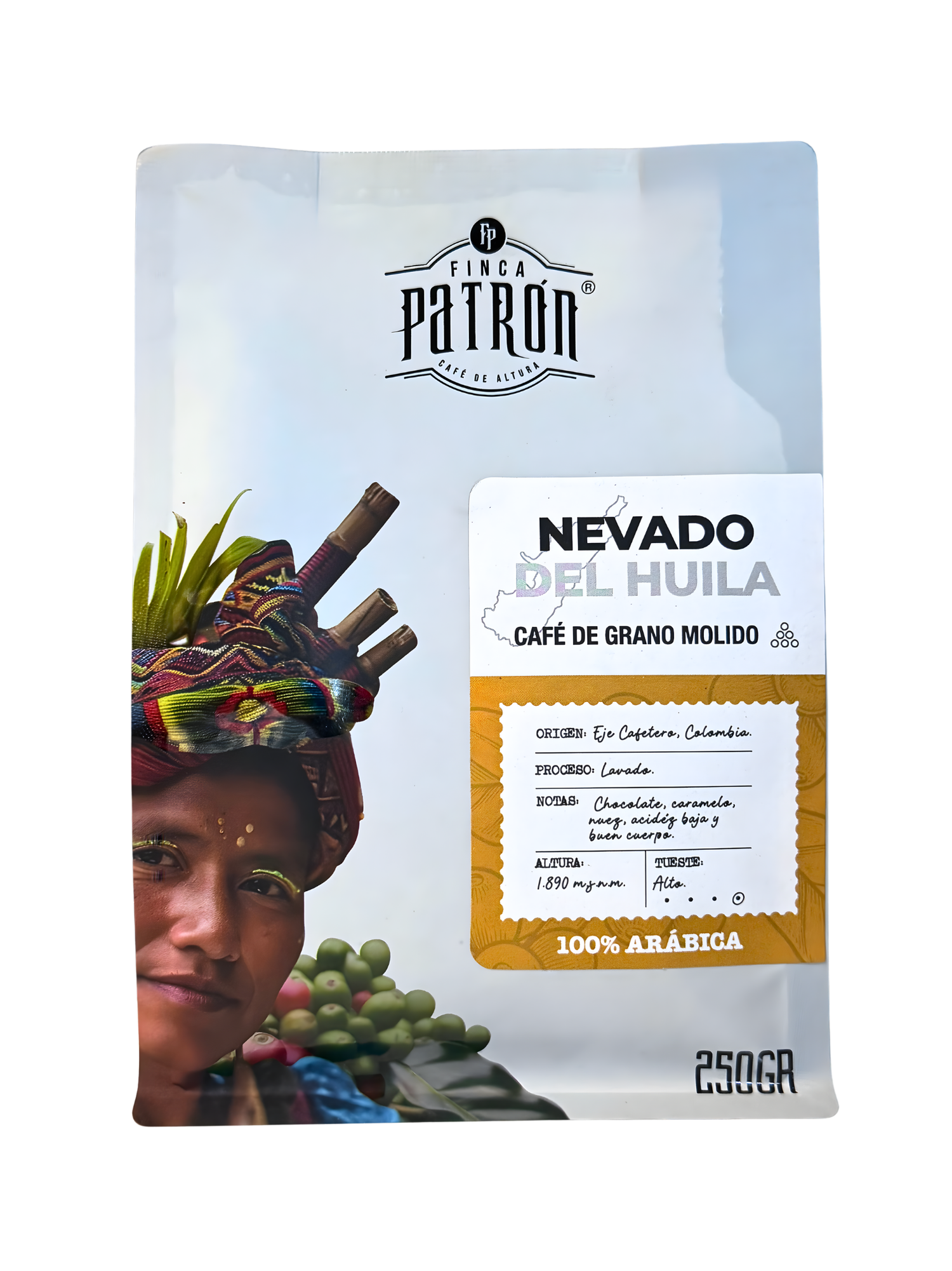 Café Molido Finca Patrón Nevado del Huila 250g