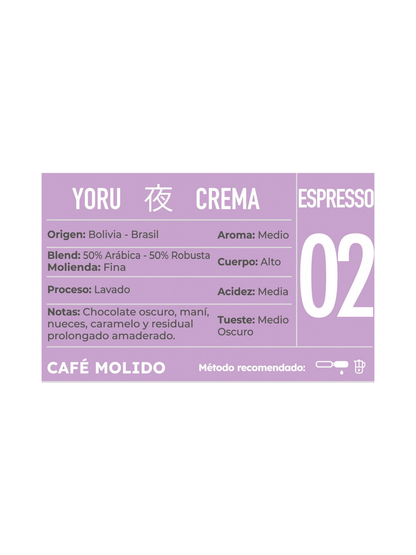 Café Molido Kissa Yoru Espresso Bolivia Brasil 250g