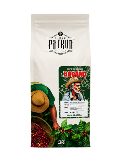 Café en Grano Finca Patrón Bacano 1Kg.