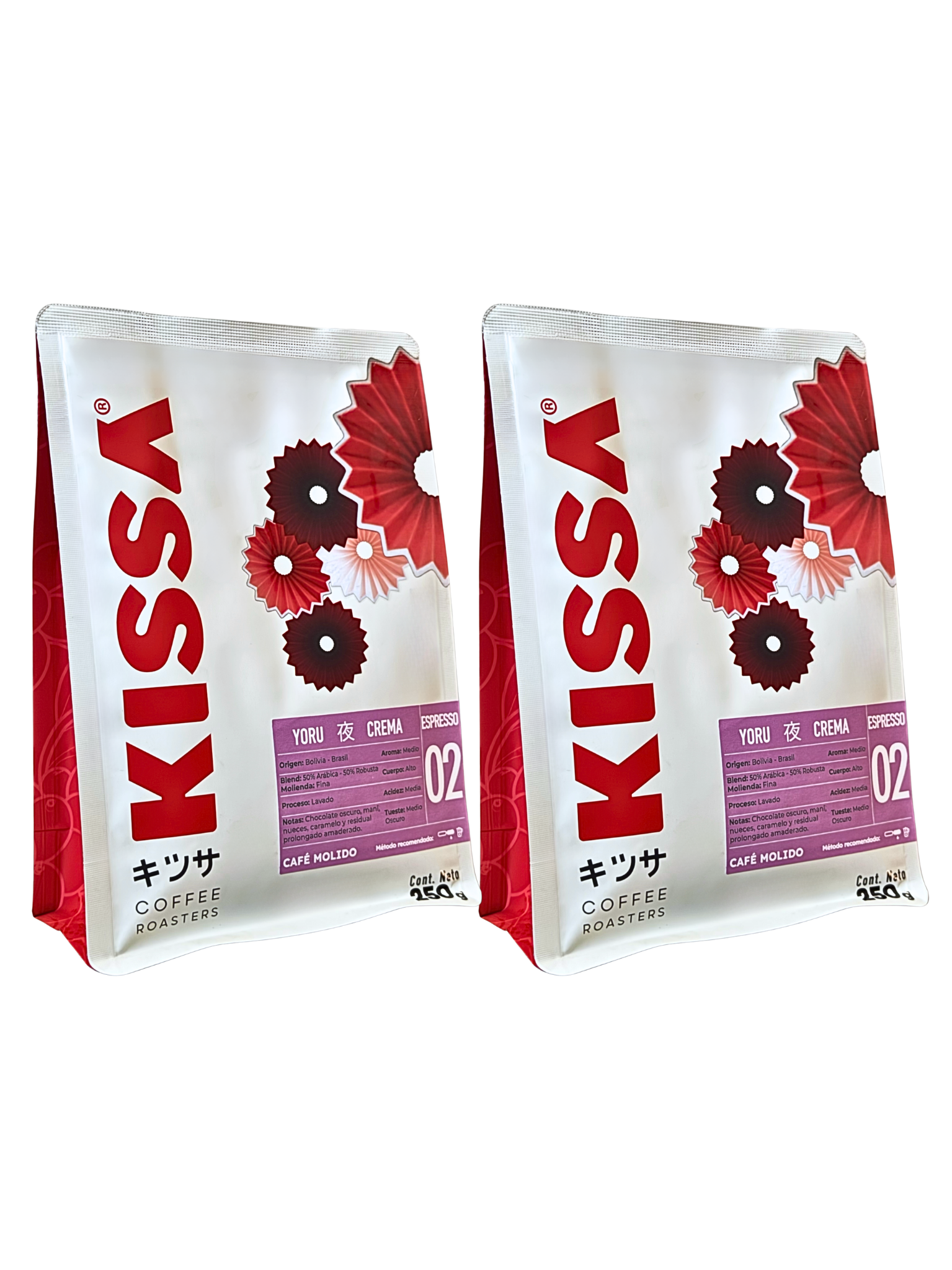 Café Molido Kissa Yoru Pack Espresso Bolivia Brasil 500g