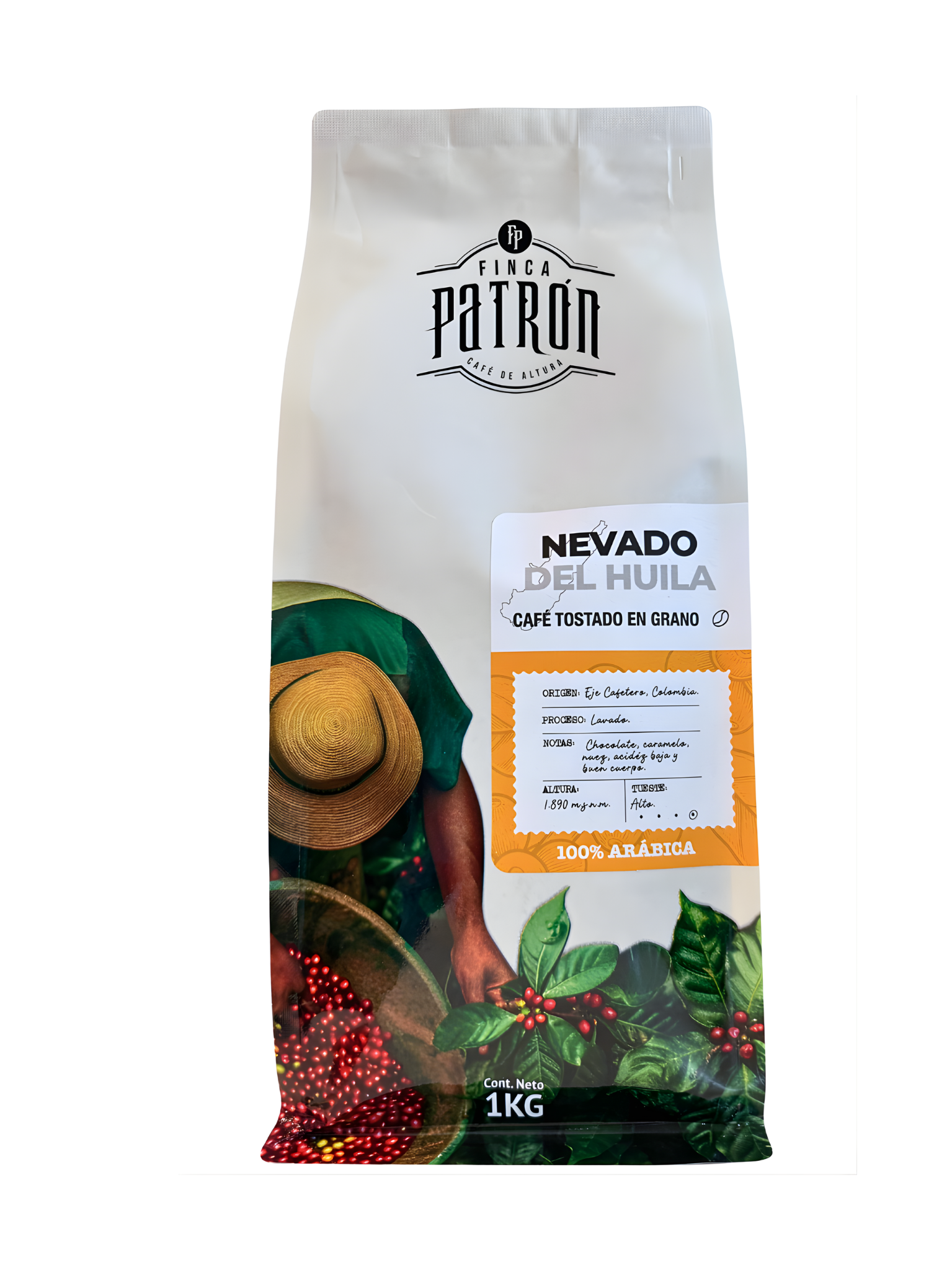 Café en Grano Finca Patrón Nevado del Huila 1kg
