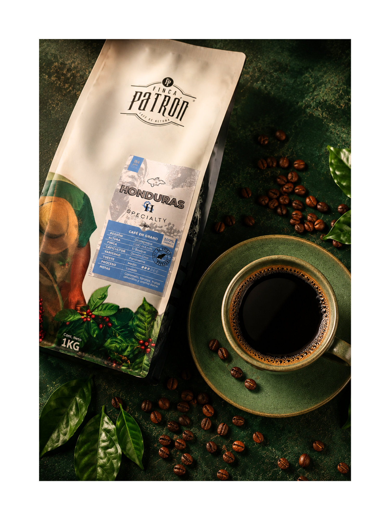 Café en Grano Finca Patrón Honduras - De Especialidad 84 ptos. S.C.A.