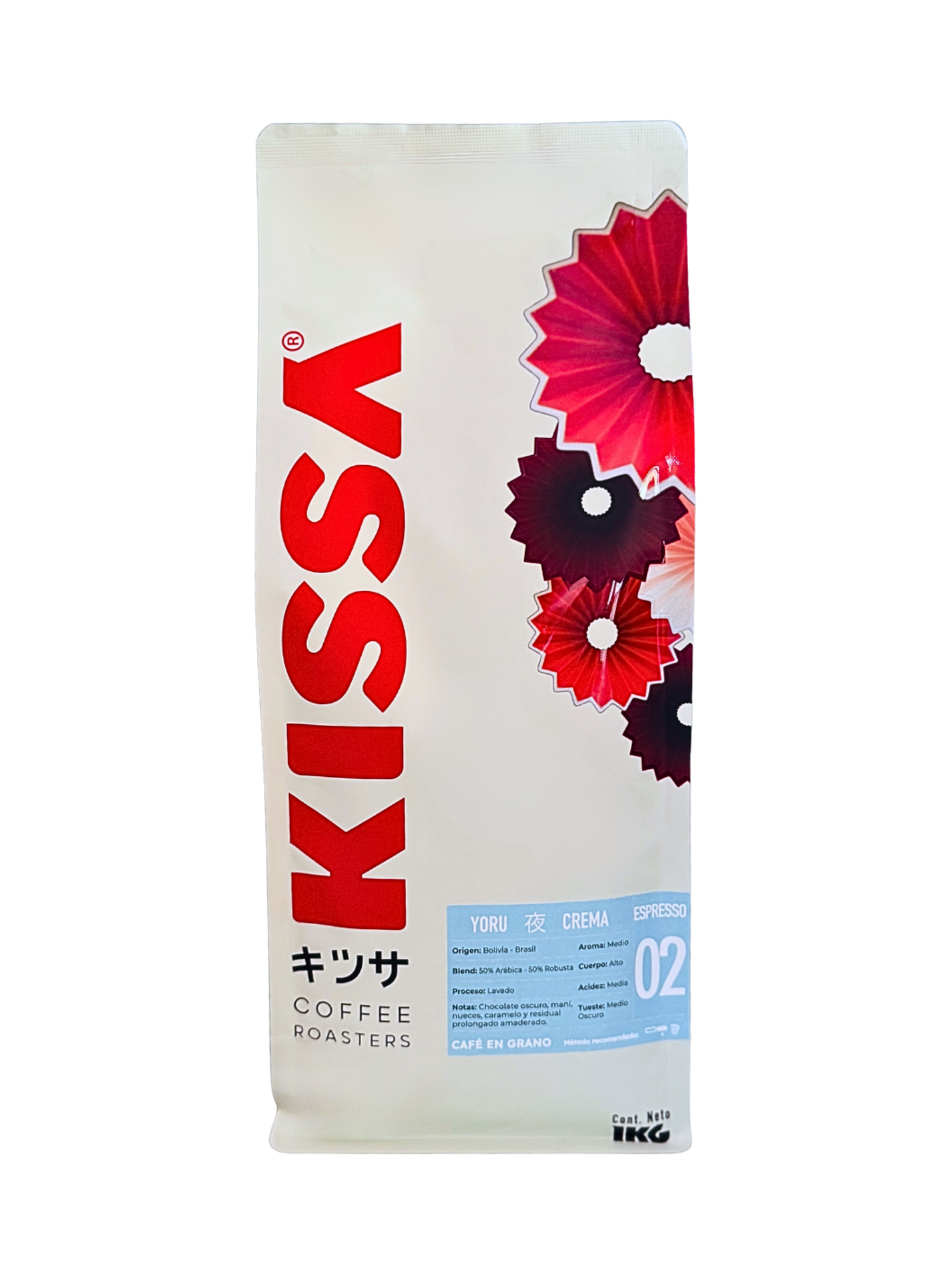 Café en Grano Kissa Yoru Espresso Bolivia Brasil 1Kg