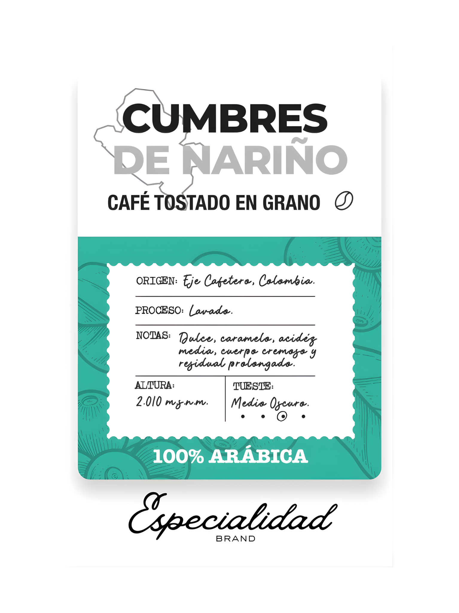 Café en Grano Finca Patrón Cumbres de Nariño 1kg