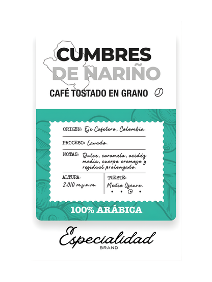 Café en Grano Finca Patrón Cumbres de Nariño 1kg