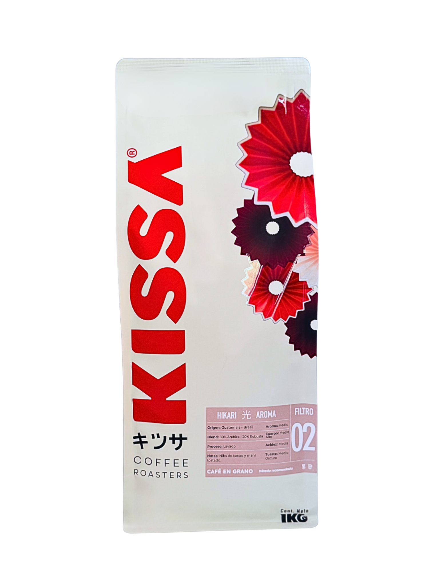 Café en Grano Kissa Hikari Blend Guatemala Brasil 1Kg