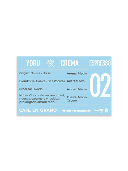 Café en Grano Kissa Yoru Espresso Bolivia Brasil 1Kg