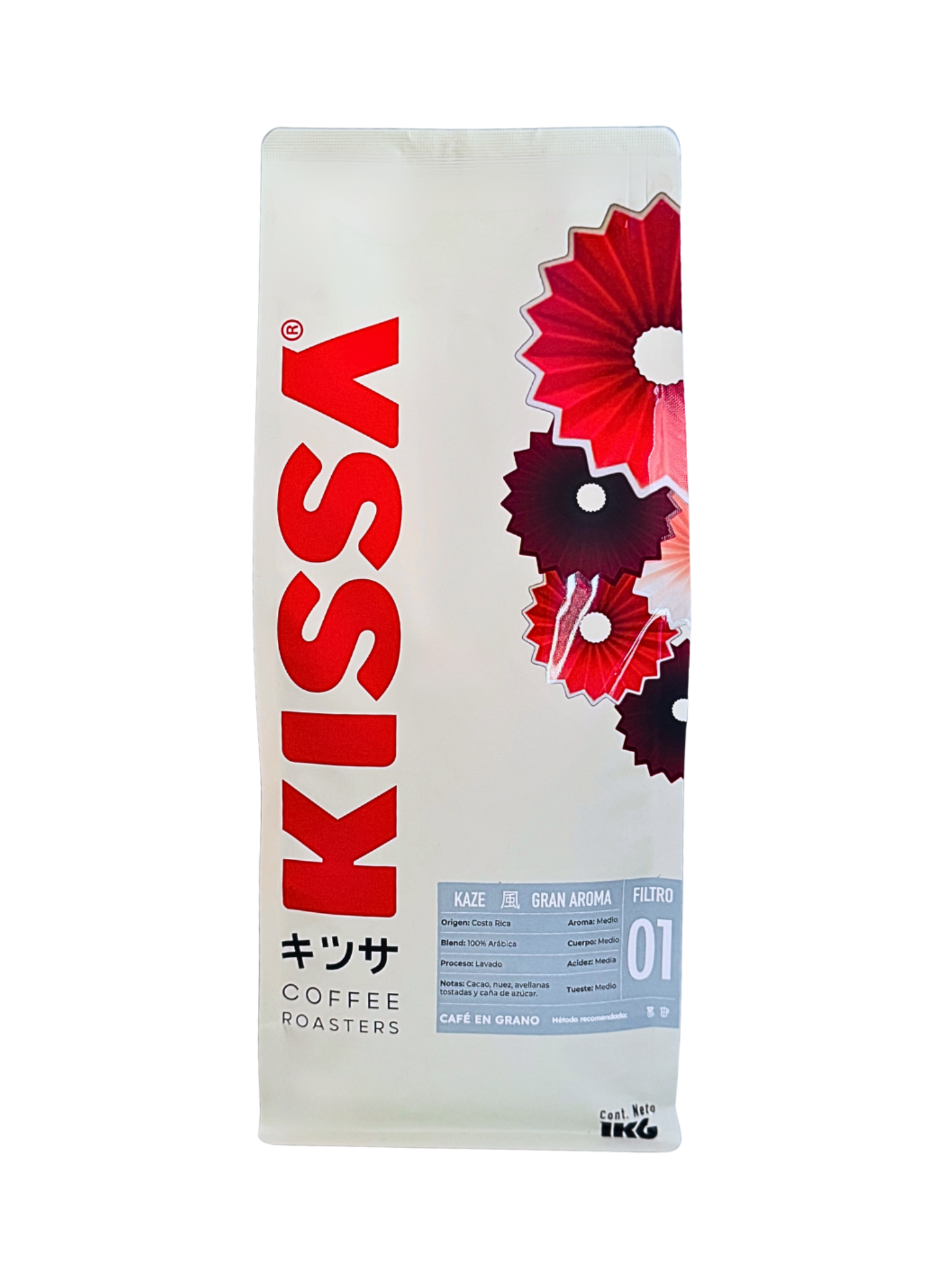 Café en Grano Kissa Kaze 100% Arábica Costa Rica 1Kg