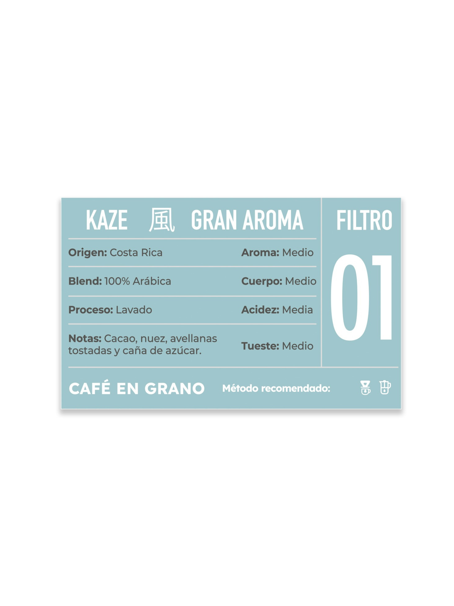 Café en Grano Kissa Kaze 100% Arábica Costa Rica 1Kg