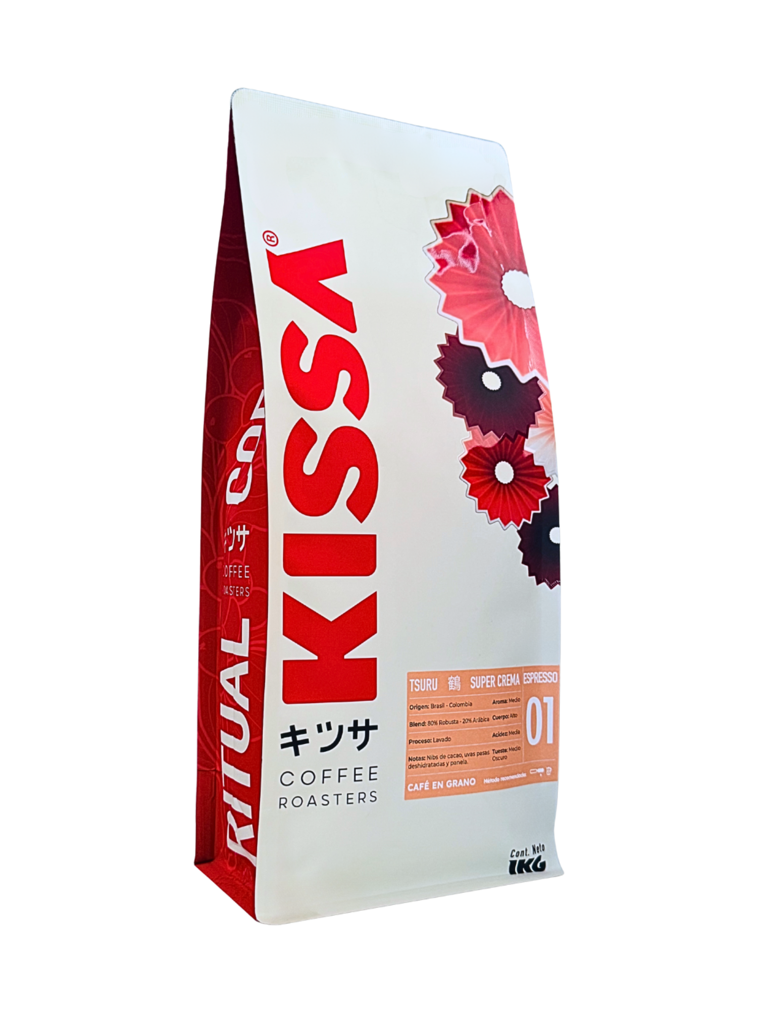 Café en Grano Kissa Tsuru Espresso Brasil Colombia 1Kg