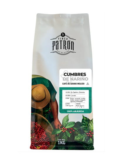 Café Molido Finca Patrón Cumbres de Nariño 1kg