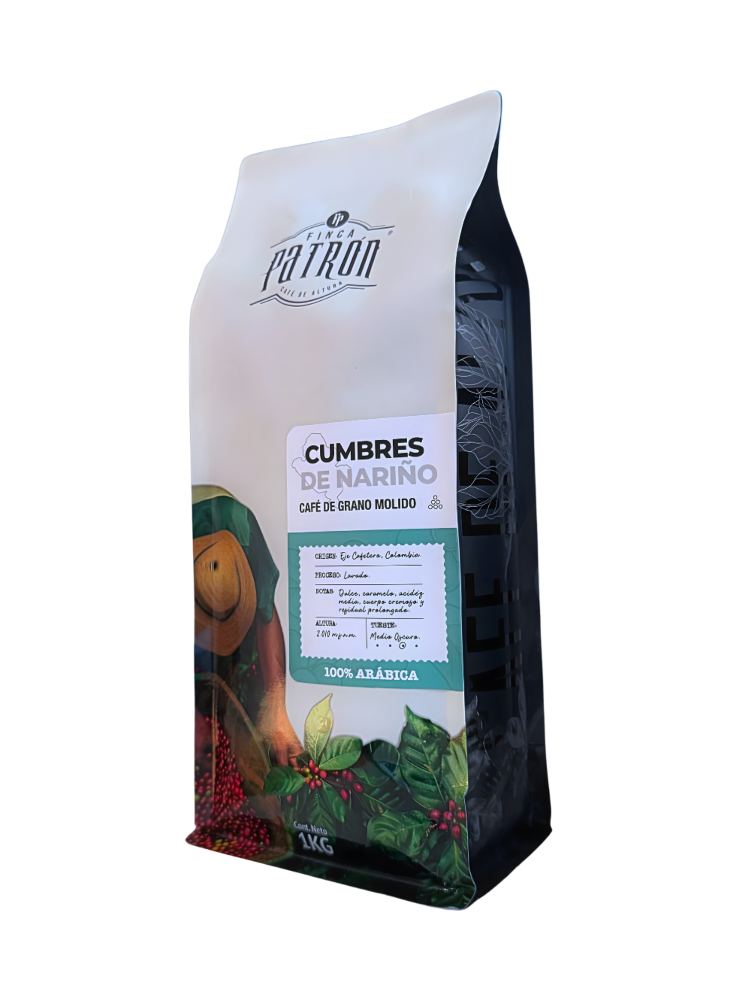 Café Molido Finca Patrón Cumbres de Nariño 1kg