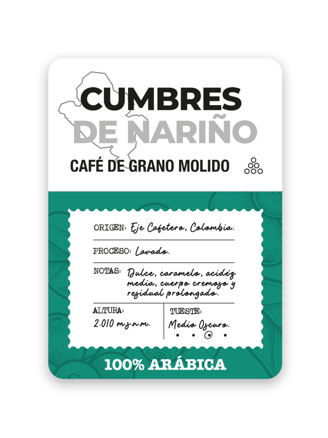 Café Molido Finca Patrón Cumbres de Nariño 1kg