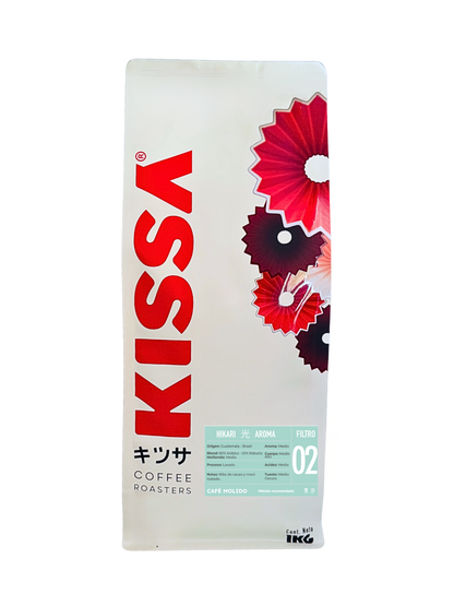 Café Molido Kissa Hikari Blend Guatemala Brasil 1Kg