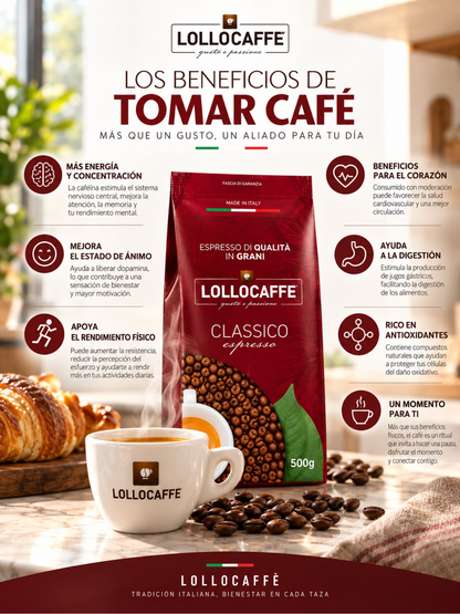 Café en Grano Lollo Caffé Classico Espresso 500 Grs.