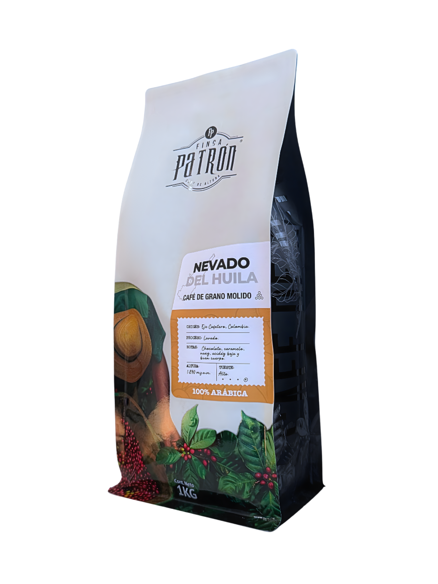 Café Molido Finca Patrón Nevado del Huila 1kg