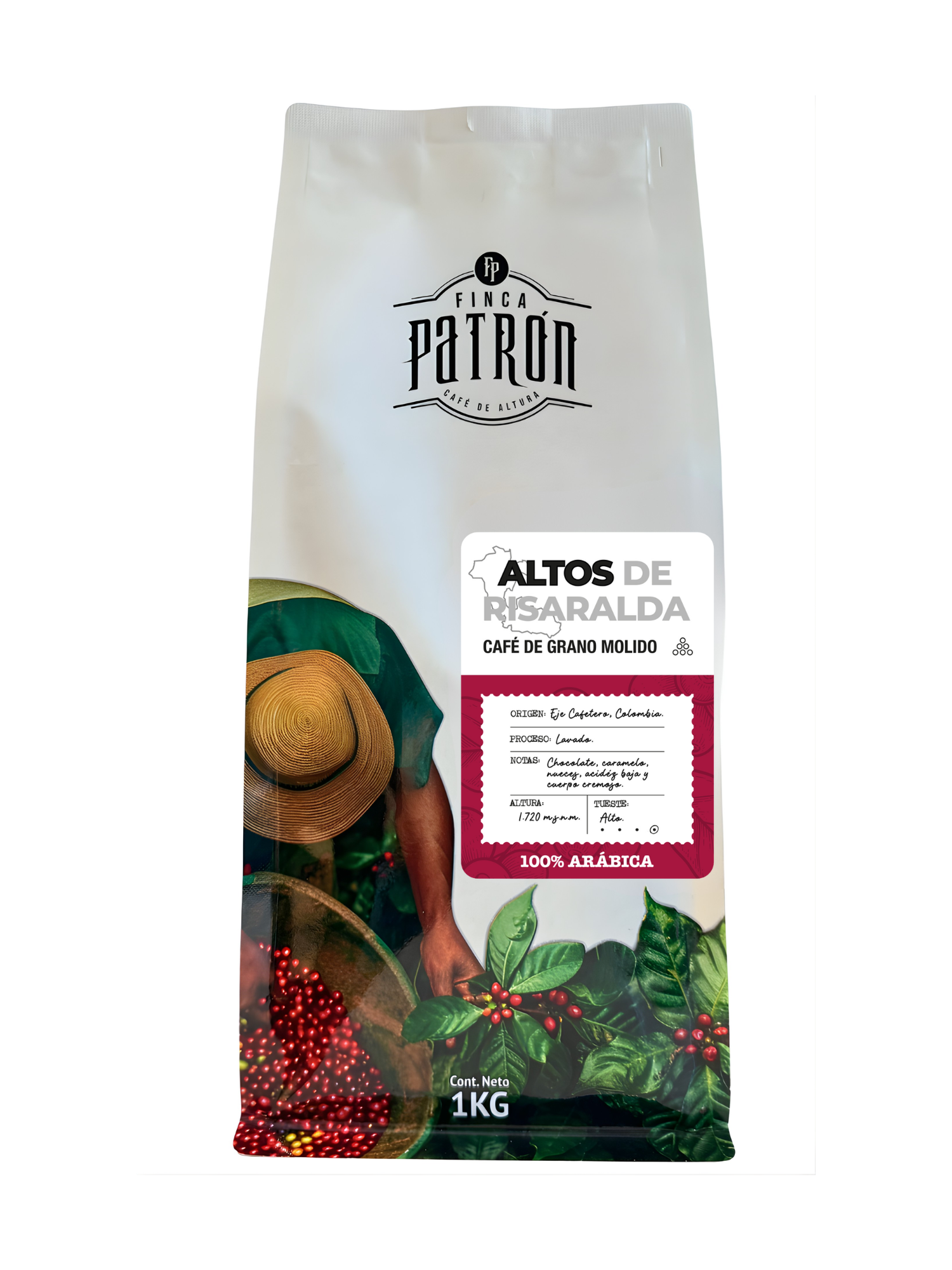 Café Molido Finca Patrón Altos de Risaralda 1kg