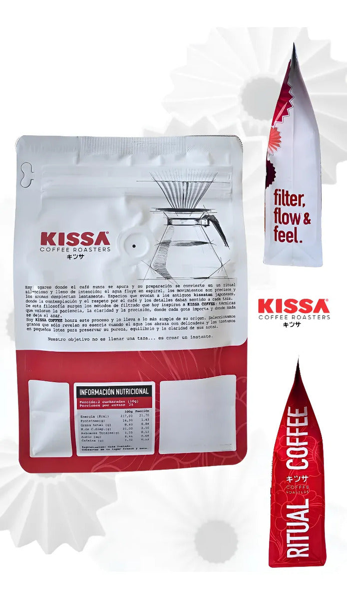 Café Molido Kissa Tsuru Espresso Brasil Colombia 500g