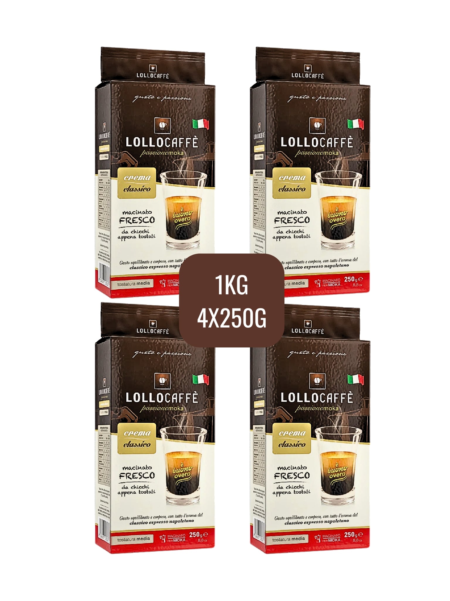 Café Molido Lollo Caffé Crema Classico 1Kg